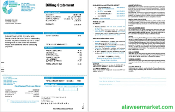 USA CRWWD business utility bill Word and PDF template